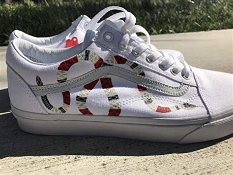 Hand Painted Gucci Snake Vans 